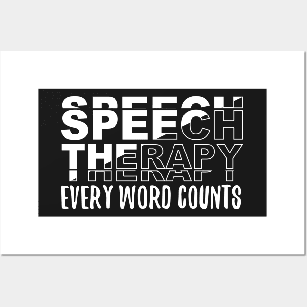 Speech Therapy Gifts For SLP Wall Art by Azz4art